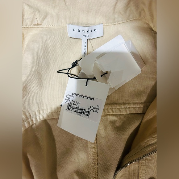 Sandro Paris Pleated cotton and linen-blend twill playsuit - Picture 2 of 12